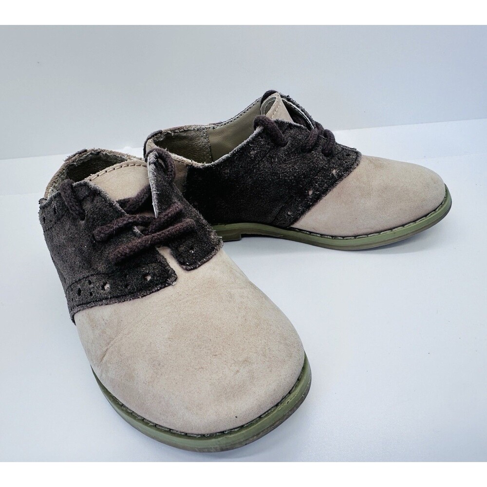 Janie and Jack Toddler suede low-top Oxfords size 8  Derby Classic Dapper Leathe